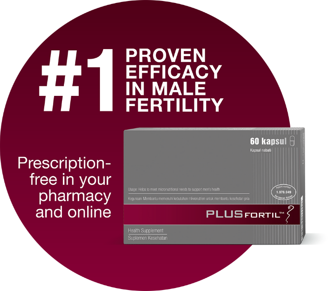 PLUSFORTIL™: #1 proven efficacy in male fertility